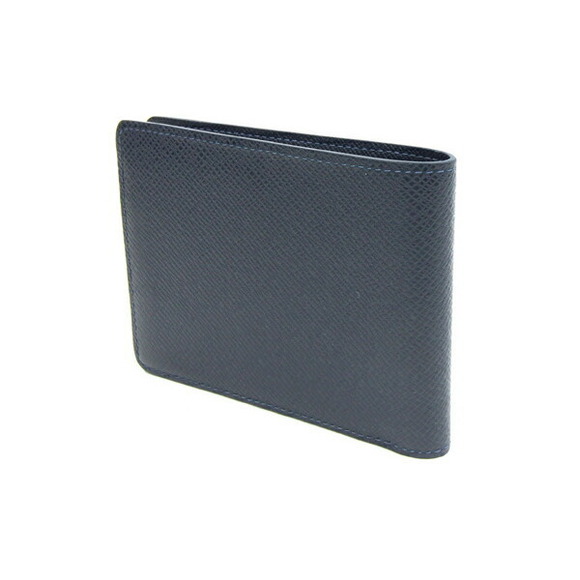 Louis Vuitton Bifold Marine Portefeuille Blue Wallet Multiple Taiga - Picture 1 of 6